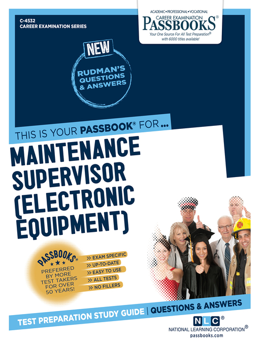 Title details for Maintenance Supervisor (Electronic Equipment) by National Learning Corporation - Available